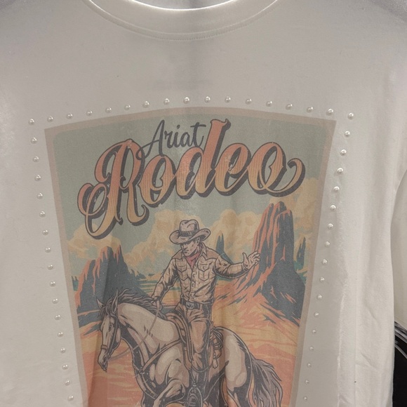 Ariat Cream Rodeo Graphic Tee - Picture 2 of 3